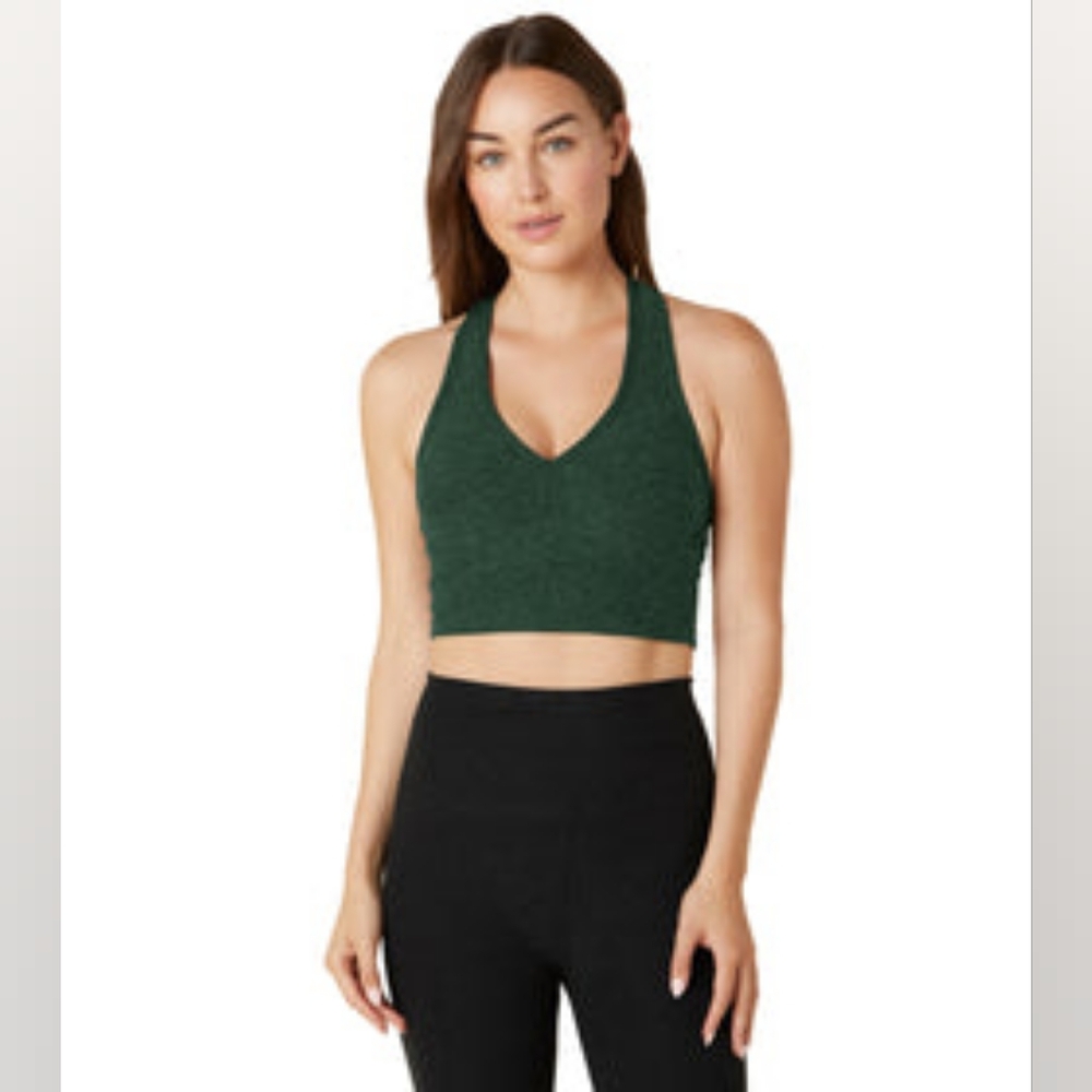 Beyond Yoga Forest Green  Crop Top